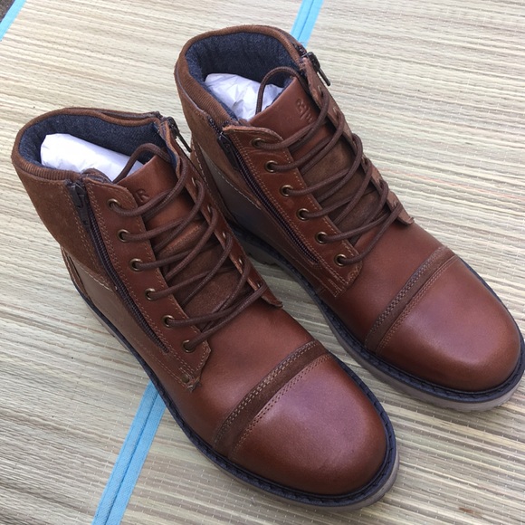 Nordstrom Reserved Footwear High-Top Boot Round toe  - Suede and leather - Picture 1 of 8